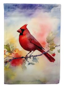Cardinal House Flag Large Porch Sleeve Pole Decorative Outside Yard Banner Artwork Wall Hanging, Polyester, House Size, Multicolor