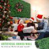 h12PCS 20x20inch Artificial Boxwood Panels,Boxwood Hedge Wall Panels,Artificial Grass Backdrop Wall 1.6"