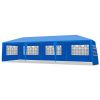 h10'x30' Outdoor Party Tent with 8 Removable Sidewalls, Waterproof Canopy Patio Wedding Gazebo, Blue