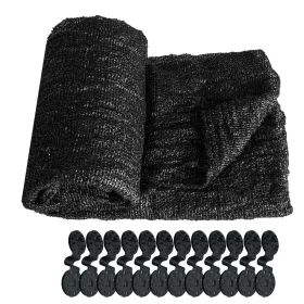 Wholesale Of Original Sunshade Net Fabric, High-density, Anti-aging, Custom Cutting For Sun Protection And Rain Shelter. (Option: Black)