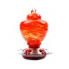 Hummingbird Feeder For Outdoors Hand Blown Colorful Glass Feeder With Ant Moat Gardening Supplies Bird Feeder Ant Proof