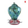 Hummingbird Feeder For Outdoors Hand Blown Colorful Glass Feeder With Ant Moat Gardening Supplies Bird Feeder Ant Proof