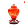 Hummingbird Feeder For Outdoors Hand Blown Colorful Glass Feeder With Ant Moat Gardening Supplies Bird Feeder Ant Proof