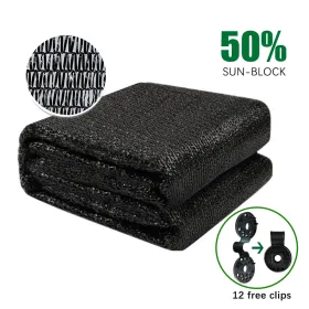 8ft*12ft Black Shade Net Fabric Provides Efficient Shading, Premium Materials, And An Enhanced Plant Growth Environment. (Option: 8ft12ft)